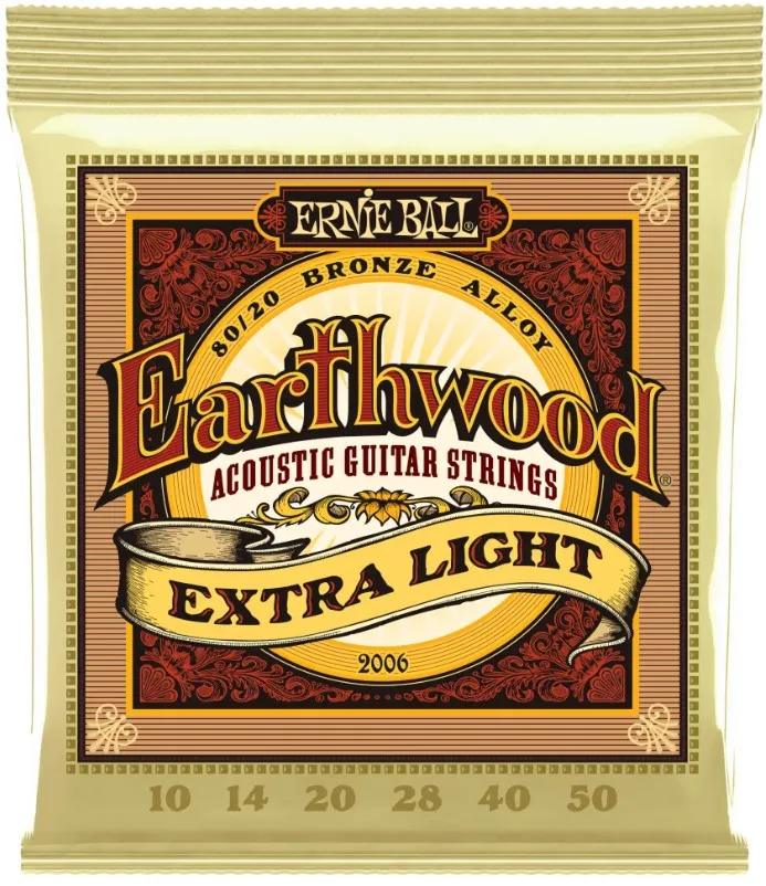 Ernie Ball Erthwood Extra Light 80/20 Bronze 10/50 Struny pre Akustickú Gitaru 