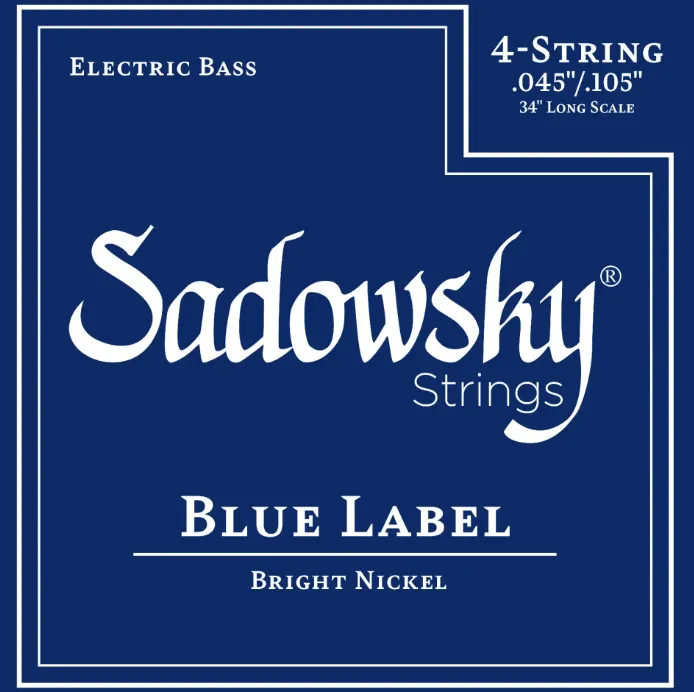 Sadowsky Blue Label Struny pre 4-strunovú Basgitaru 045-105 Nikel
