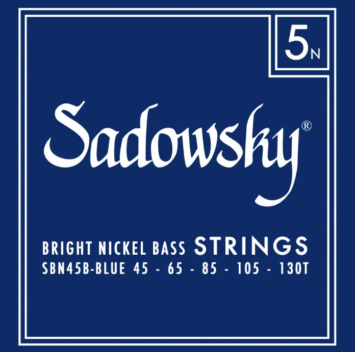 Sadowsky Blue Label Struny pre 5-strunovú Basgitaru 045-130T Nikel