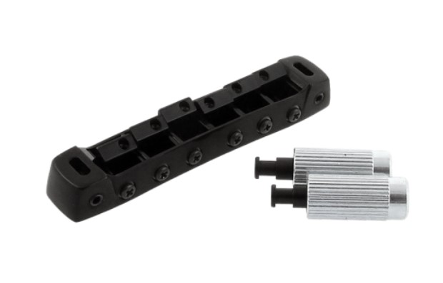 Gotoh 510FB Uzamykateľná kobylka Tune-O-Matic pre 6-strunovu gitaru Les Paul –  Čierna