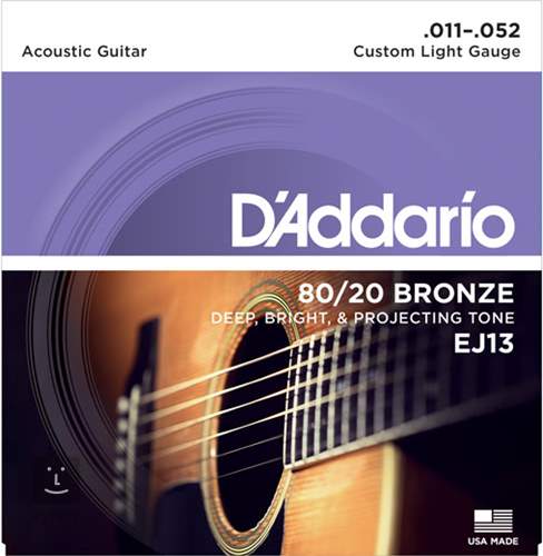 Daddario EJ13 Acoustic Guitar Strings 011-052 