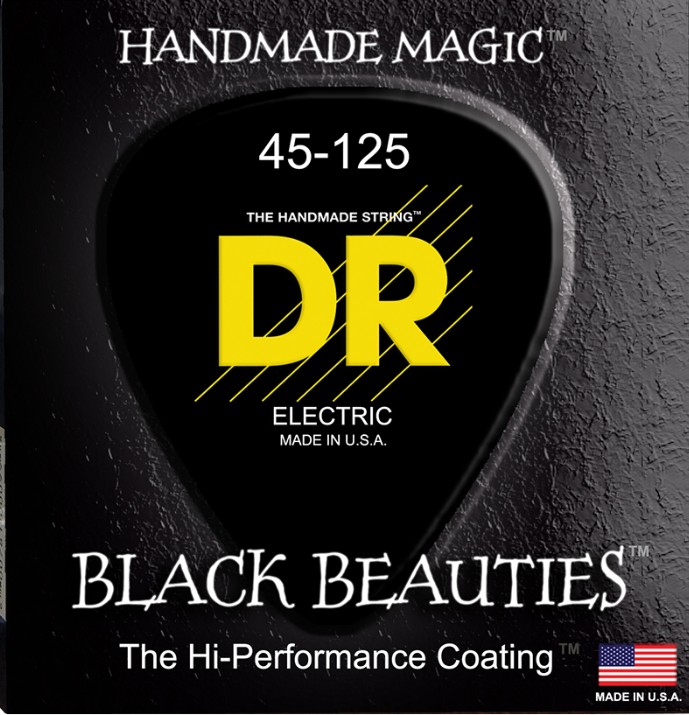 DR Strings BKB-45 Bass Strings Black