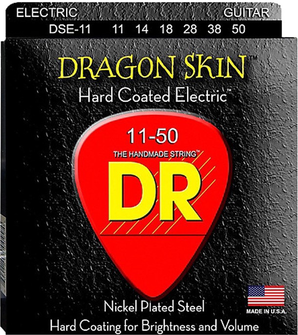 DR Strings DRAGON SKIN DSE-11 Heavy Electric Guitar String 11-50 Bulk