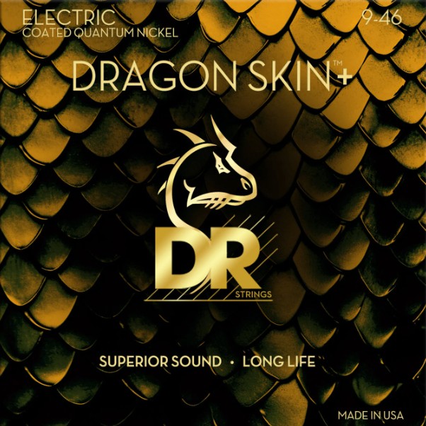 DR Strings DEQ-9/46 Dragon Skin+ Light - Medium Guitar Strings 09-46 Bulk